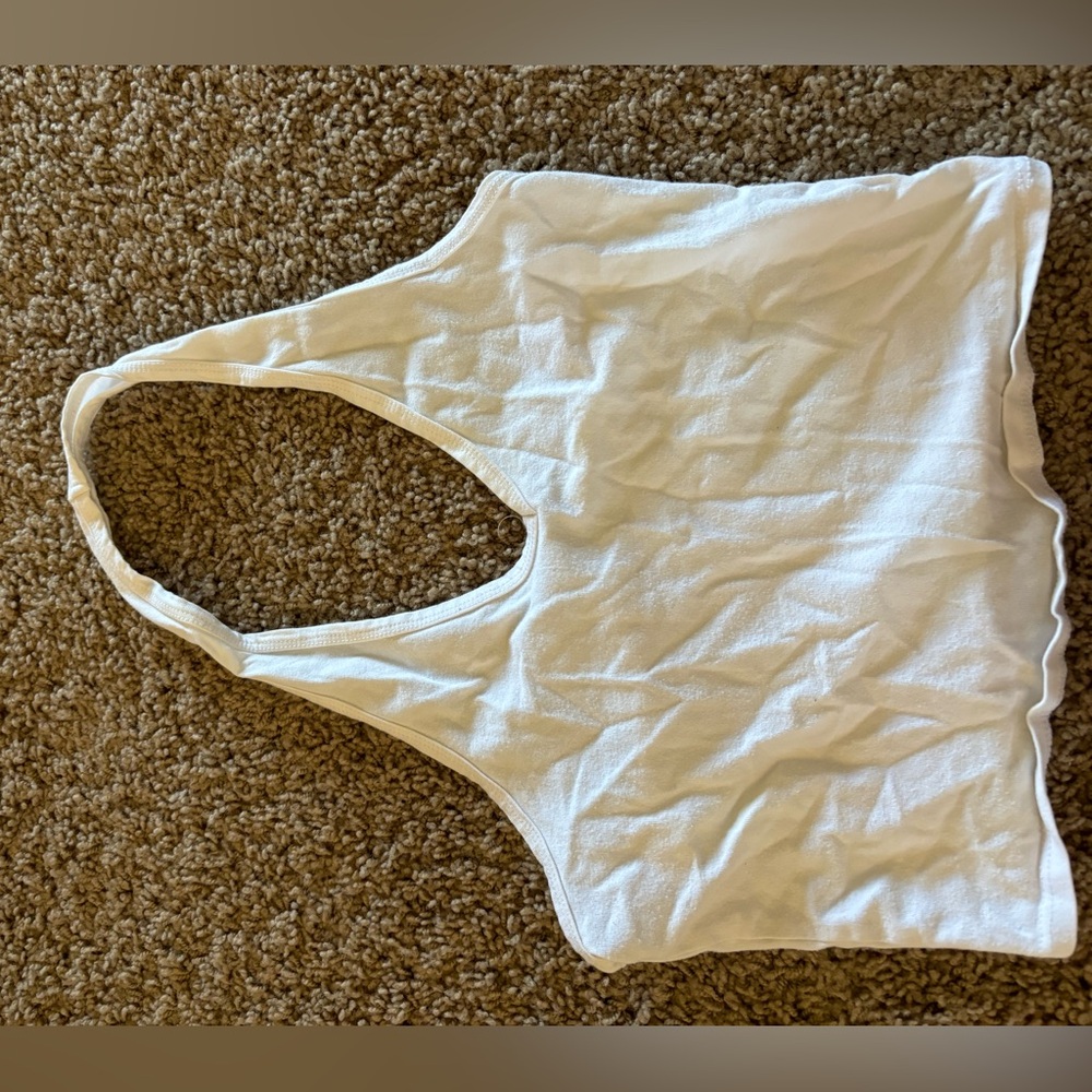 White halter top
